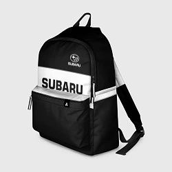 Рюкзак Subaru: Black Sport, цвет: 3D-принт
