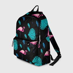 Рюкзак Ночные фламинго, цвет: 3D-принт