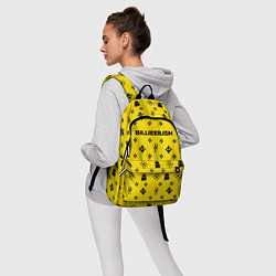 Рюкзак Billie Eilish: Yellow Pattern, цвет: 3D-принт — фото 2