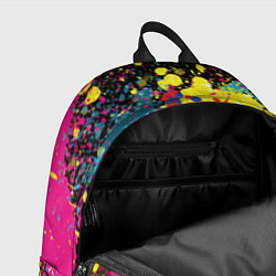 Рюкзак Панда хипстер в брызгах краски, цвет: 3D-принт — фото 2