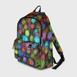 Рюкзак Разноцветные вирусы, цвет: 3D-принт