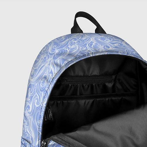 Рюкзак Волны на голубом фоне / 3D-принт – фото 4