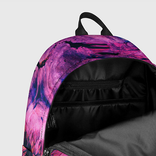 Рюкзак Розовый разводы жидкость цвета / 3D-принт – фото 4