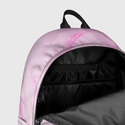Рюкзак Розовые разводы краска зефир, цвет: 3D-принт — фото 2