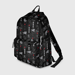 Рюкзак Mulan Black Pattern, цвет: 3D-принт