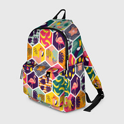 Рюкзак Тропические соты, цвет: 3D-принт