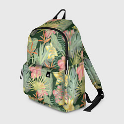 Рюкзак Тропические растения и цветы, цвет: 3D-принт