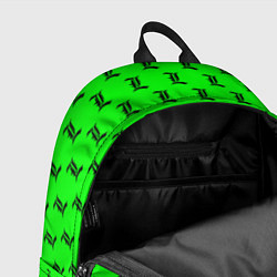 Рюкзак Эл паттерн зеленый, цвет: 3D-принт — фото 2