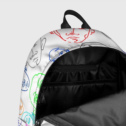 Рюкзак Цветные лица / 3D-принт – фото 4
