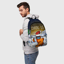 Рюкзак AMONG US НОВОГОДНИЙ, цвет: 3D-принт — фото 2