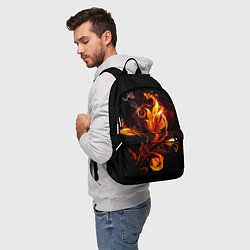 Рюкзак Огненный цветок, цвет: 3D-принт — фото 2