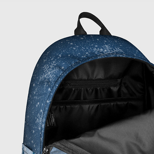 Рюкзак Снежинки в лесу / 3D-принт – фото 4