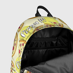 Рюкзак Узор - Пицца на желтом, цвет: 3D-принт — фото 2