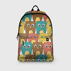 Рюкзак Разноцветные совы, цвет: 3D-принт — фото 2