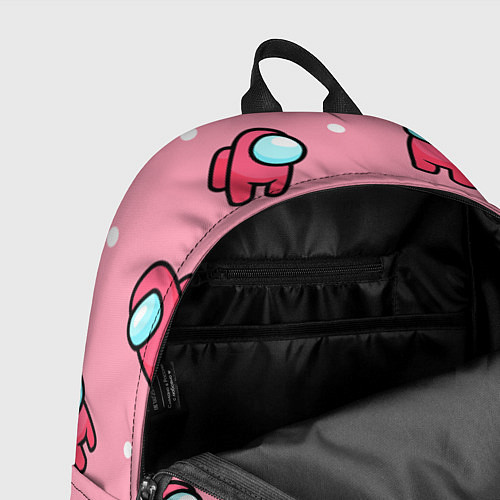 Рюкзак Among Us - Розовый цвет / 3D-принт – фото 4