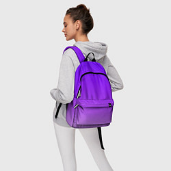 Рюкзак Фиолетовый космос, цвет: 3D-принт — фото 2