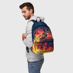 Рюкзак Огненная лиса, цвет: 3D-принт — фото 2