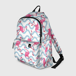Рюкзак Фламинго Волны, цвет: 3D-принт