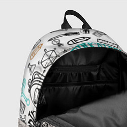 Рюкзак Учеба узор, цвет: 3D-принт — фото 2