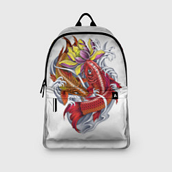 Рюкзак Японские Карпы Иероглифы, цвет: 3D-принт — фото 2