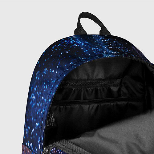 Рюкзак Синяя чешуйчатая абстракция blue cosmos / 3D-принт – фото 4