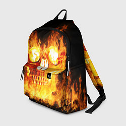 Рюкзак Огненный череп, цвет: 3D-принт