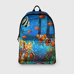 Рюкзак На глубине Рыбки Пляжная, цвет: 3D-принт — фото 2