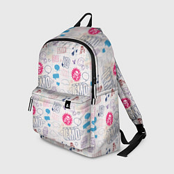 Рюкзак Граффити-школьная тетрадь, цвет: 3D-принт