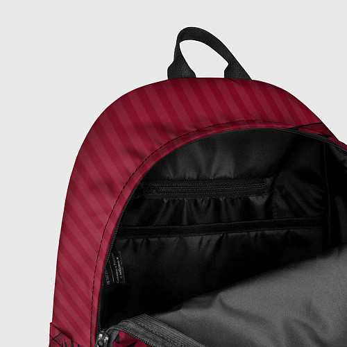 Рюкзак Красный комбинированный узор / 3D-принт – фото 4