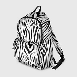 Рюкзак Черно-белая зебра, цвет: 3D-принт