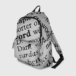 Рюкзак Текст из словоря, цвет: 3D-принт