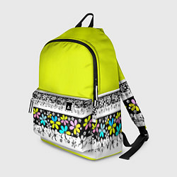 Рюкзак Яркий цветочный узор, цвет: 3D-принт