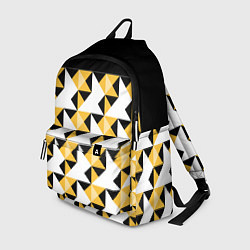 Рюкзак Черно-желтый геометрический
