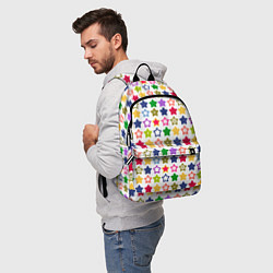 Рюкзак Разноцветные звездочки, цвет: 3D-принт — фото 2