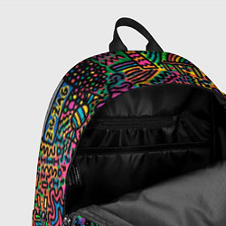 Рюкзак Кислотные узоры психоделика, цвет: 3D-принт — фото 2