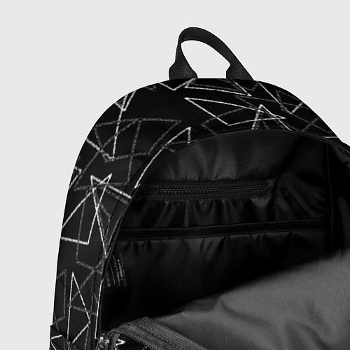 Рюкзак Черно-белый геометрический / 3D-принт – фото 4