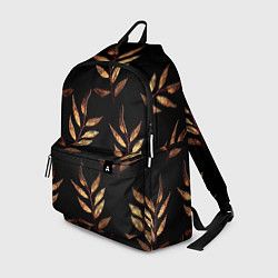 Рюкзак Золотисто-красные листья, цвет: 3D-принт