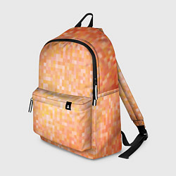Рюкзак Оранжевая пиксель абстракция, цвет: 3D-принт
