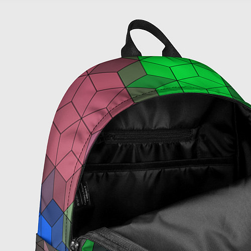 Рюкзак Разноцветный геометрический уз / 3D-принт – фото 4