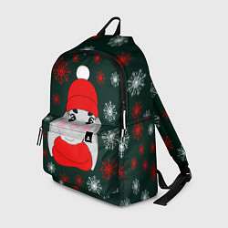 Рюкзак Зимний кролик и снежинки, цвет: 3D-принт