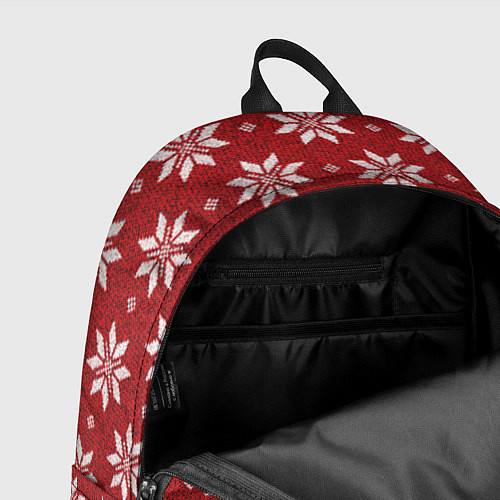 Рюкзак Снежный орнамент / 3D-принт – фото 4
