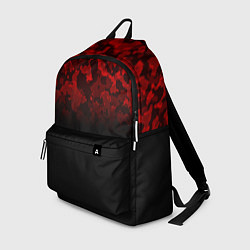 Рюкзак BLACK RED CAMO RED MILLITARY, цвет: 3D-принт