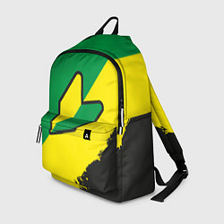 Рюкзак JDM GREEN YELLOW LOGO, цвет: 3D-принт
