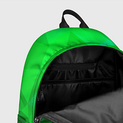 Рюкзак Изумрудный Зеленый Геометрия, цвет: 3D-принт — фото 2