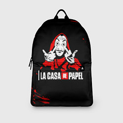 Рюкзак БУМАЖНЫЙ ДОМ F*CK THE SYSTEM, цвет: 3D-принт — фото 2