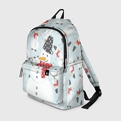 Рюкзак Снежный снеговик, цвет: 3D-принт