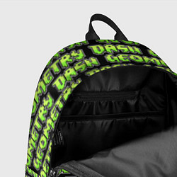 Рюкзак Geometry Dash: Green Pattern Logo, цвет: 3D-принт — фото 2