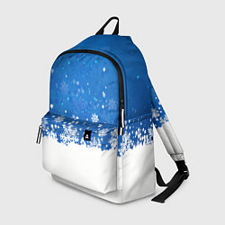 Рюкзак Снежинки - С Новым Годом, цвет: 3D-принт