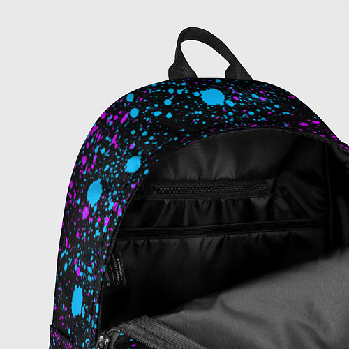 Рюкзак Брызги неоновые ярких красок / 3D-принт – фото 4
