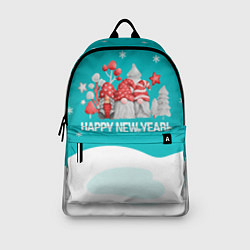Рюкзак Happy New Year Новогодние гномы, цвет: 3D-принт — фото 2